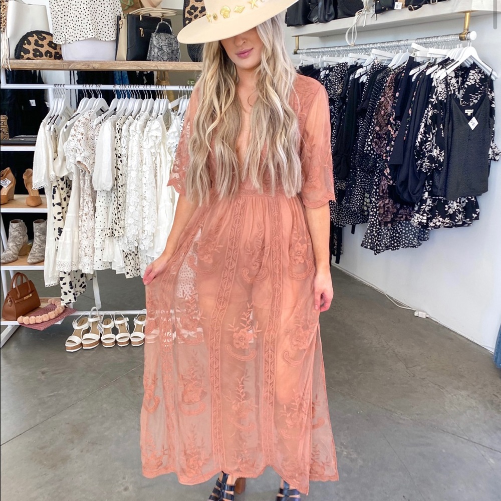 Open Road Maxi Dress (French Rose)